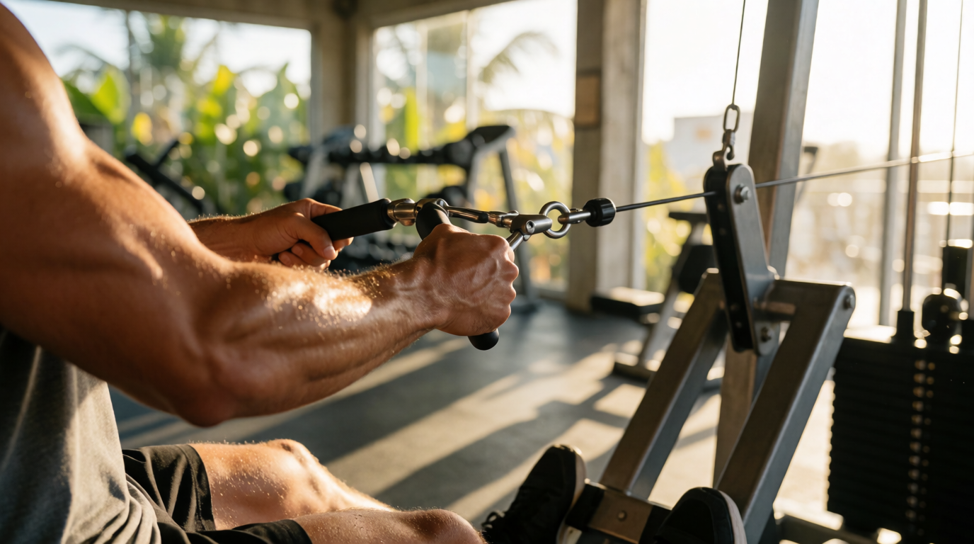 gym fitness equipment workout low row maceio al