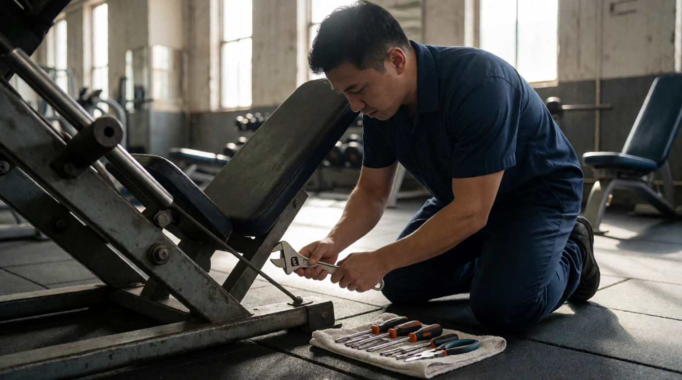 gym fitness equipment workout manutencao maquinas