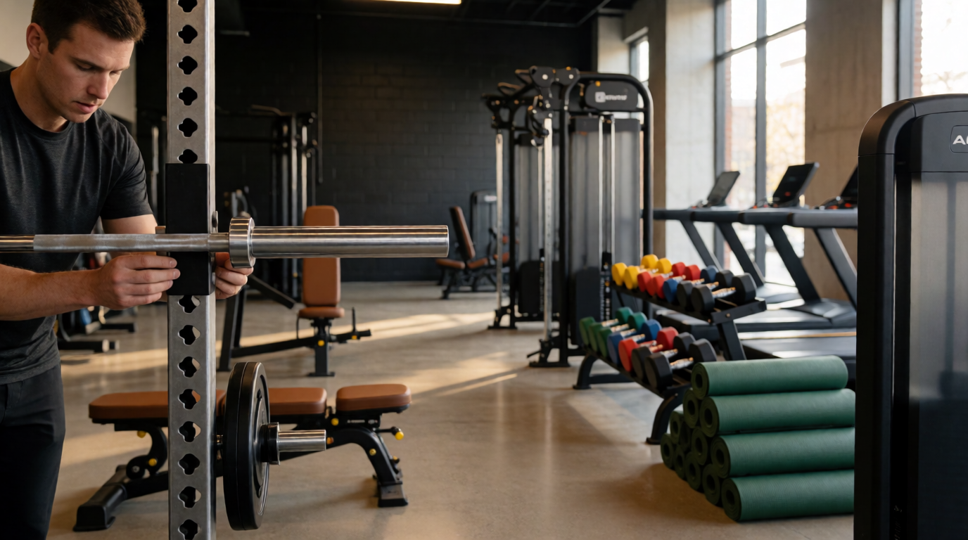 gym fitness equipment workout montar completa