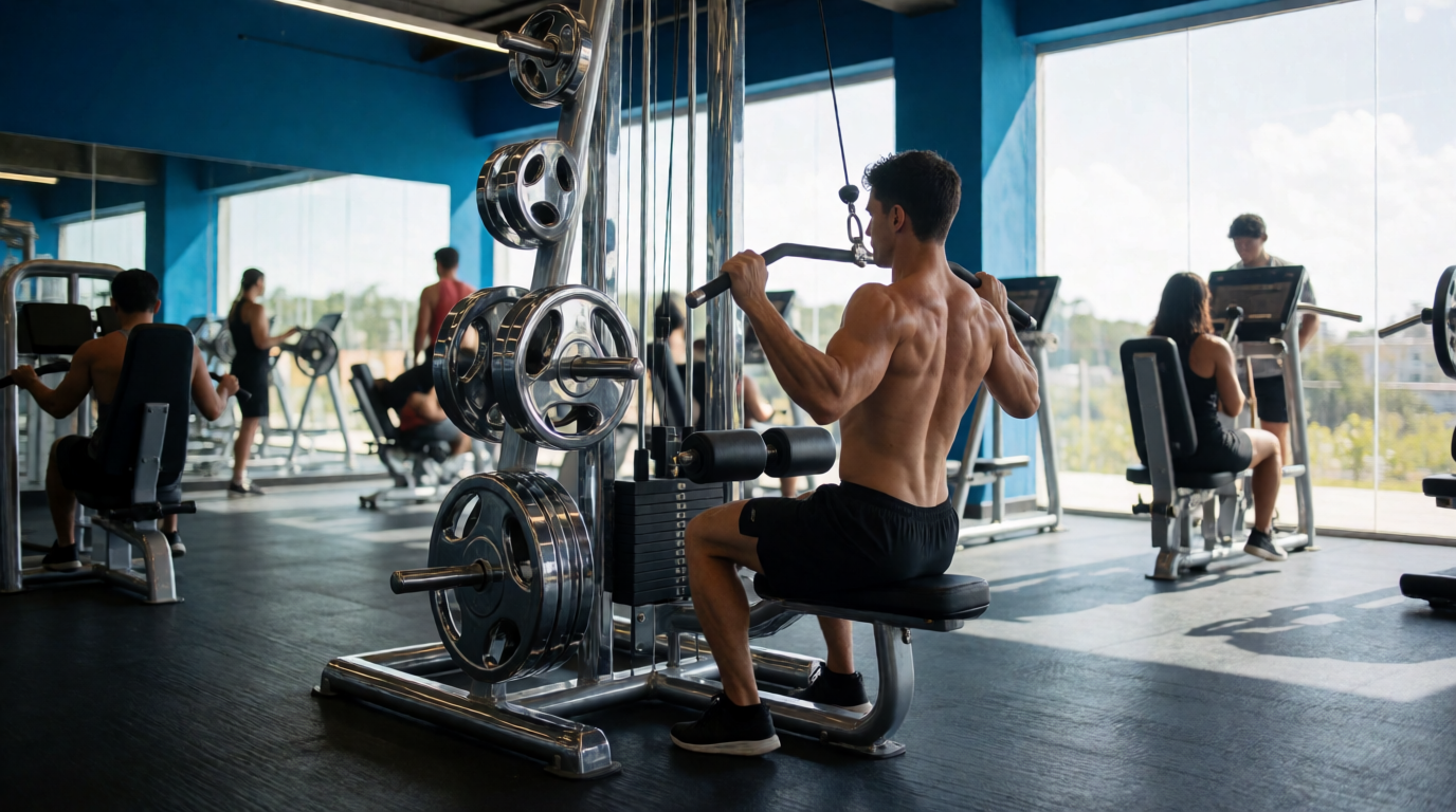 gym fitness equipment workout pulldown fortaleza ce