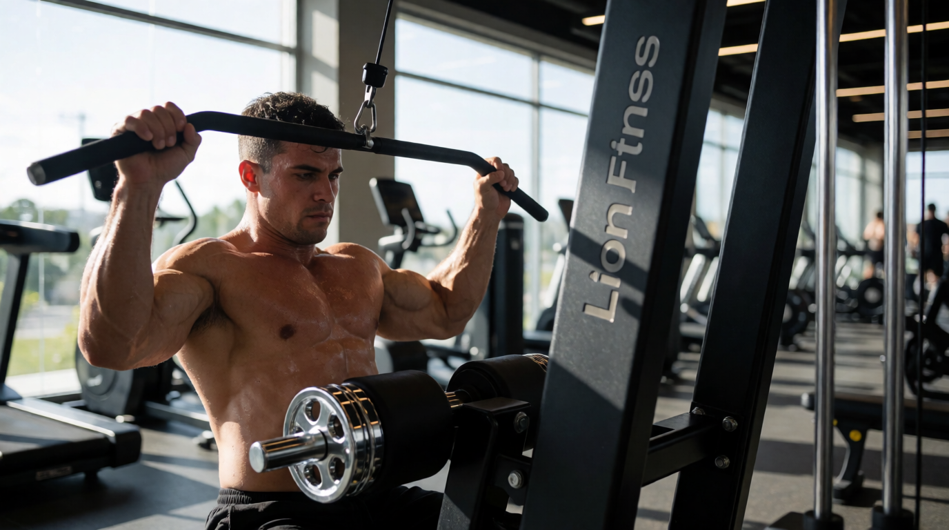 gym fitness equipment workout pulldown natal rn lion