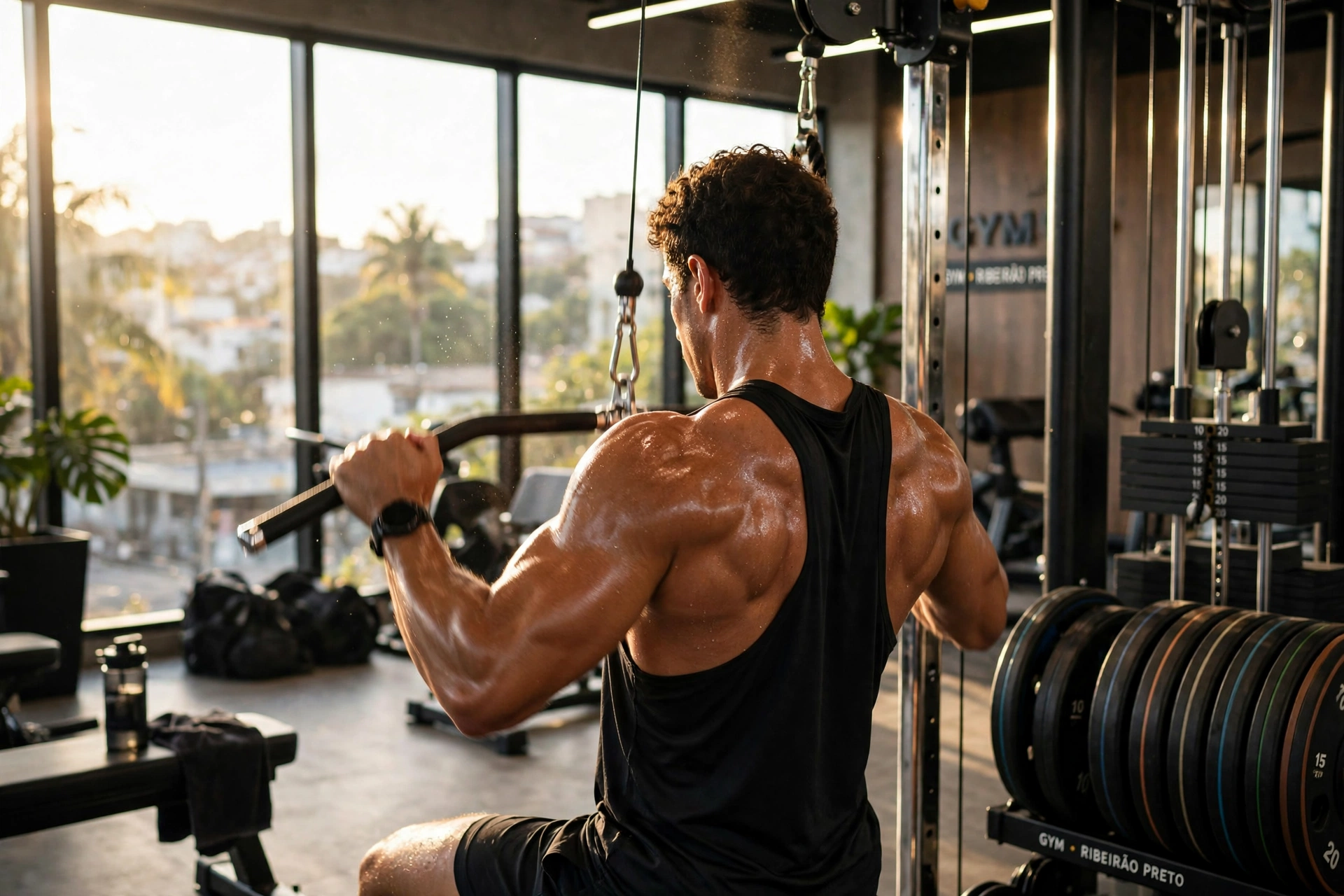 gym fitness equipment workout pulldown ribeirao preto sp