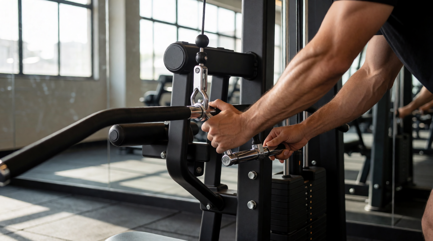 gym fitness equipment workout pulldown sao goncalo rj