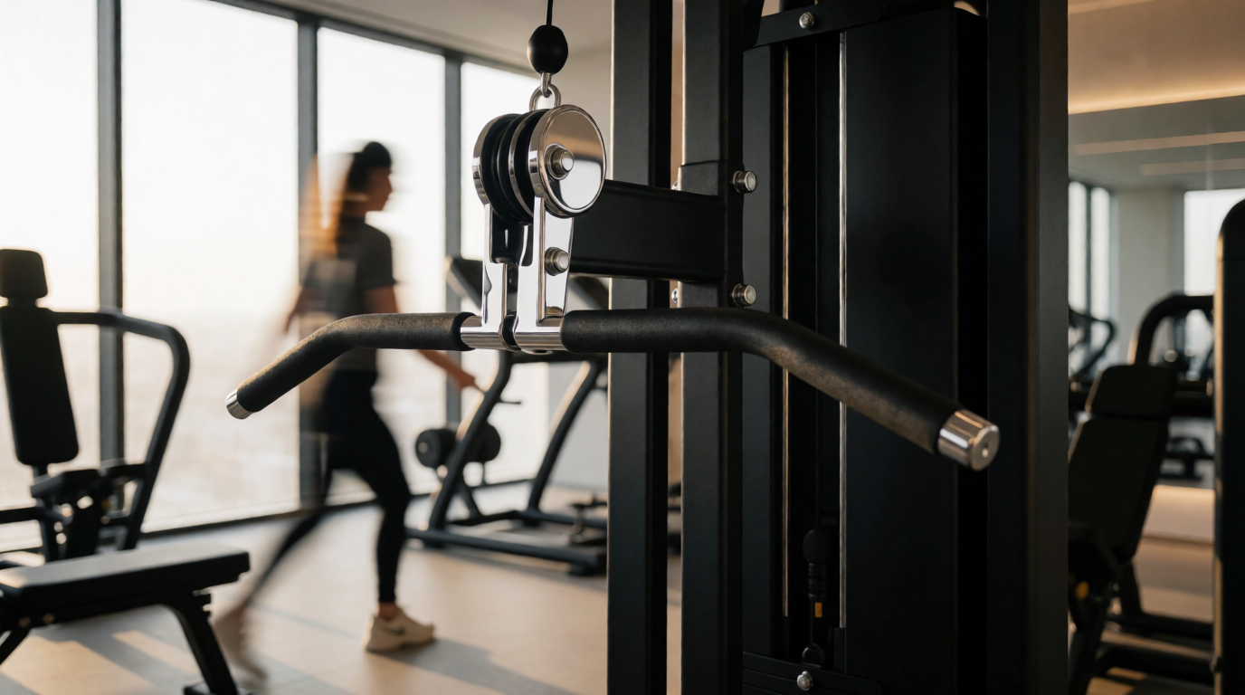 gym fitness equipment workout pulldown