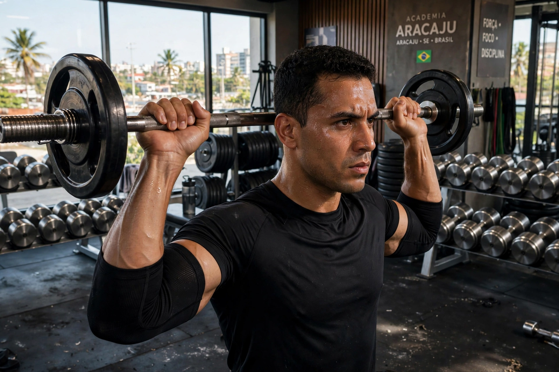 gym fitness equipment workout shoulder press aracaju