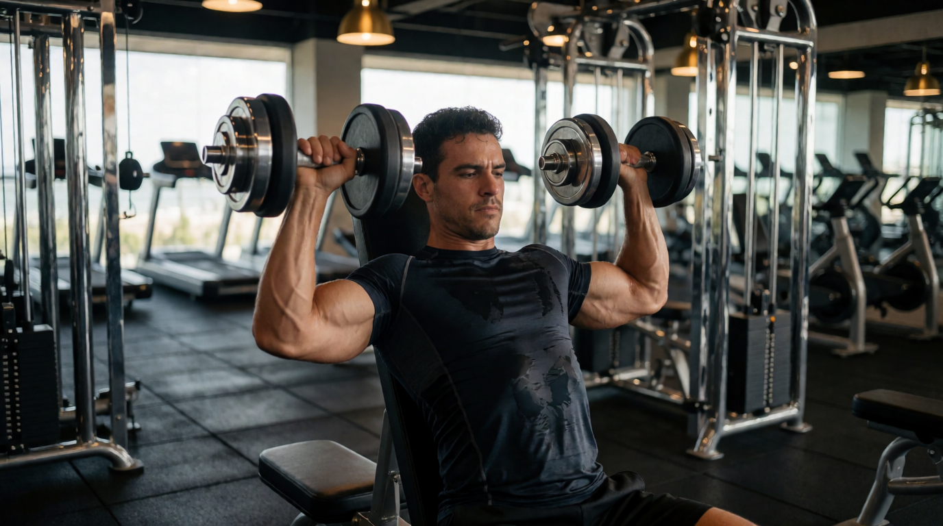 gym fitness equipment workout shoulder press joao pessoa