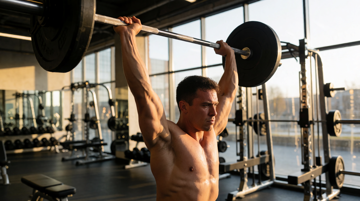 gym fitness equipment workout shoulder press