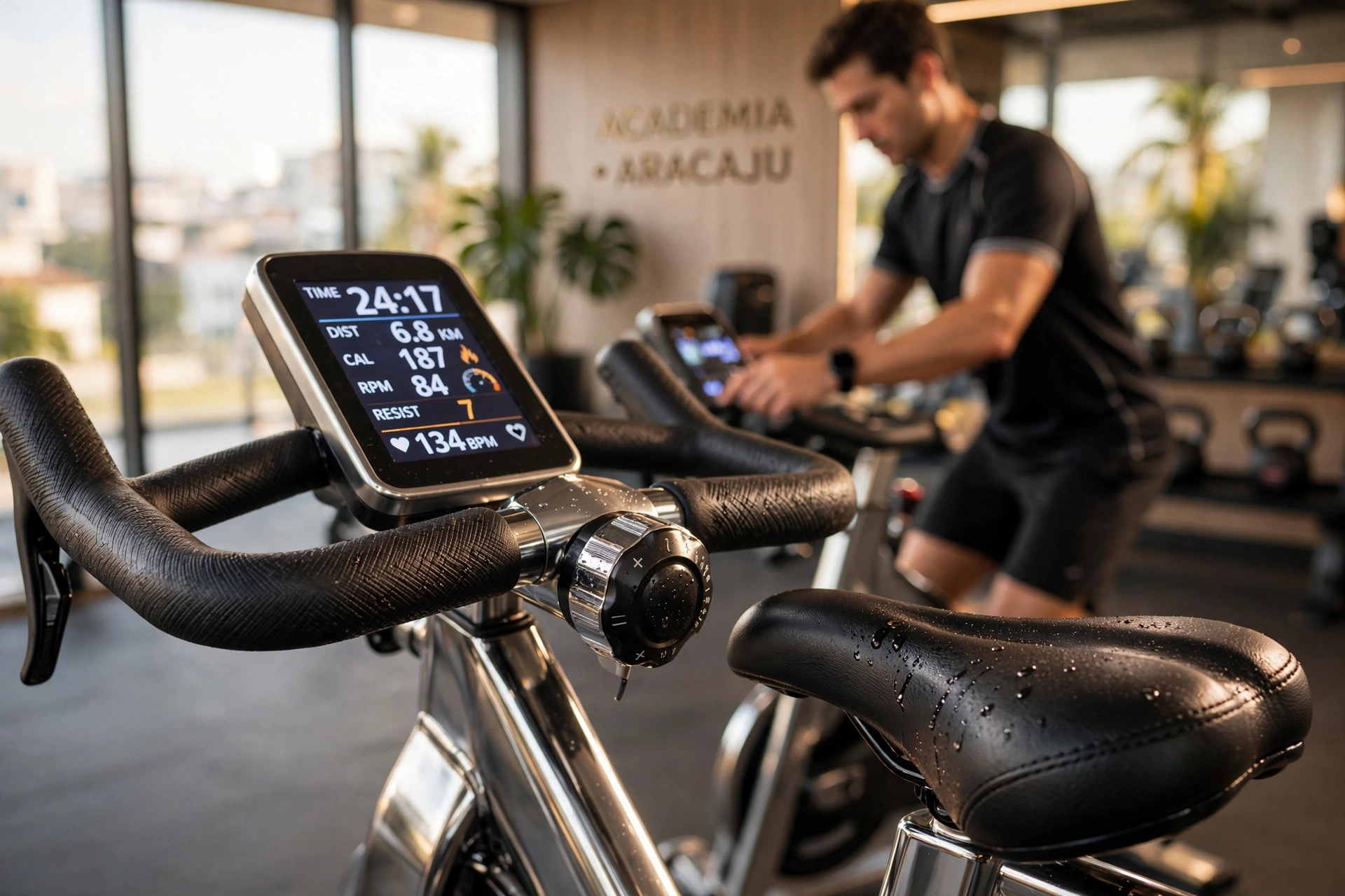 gym fitness equipment workout spinning bike aracaju
