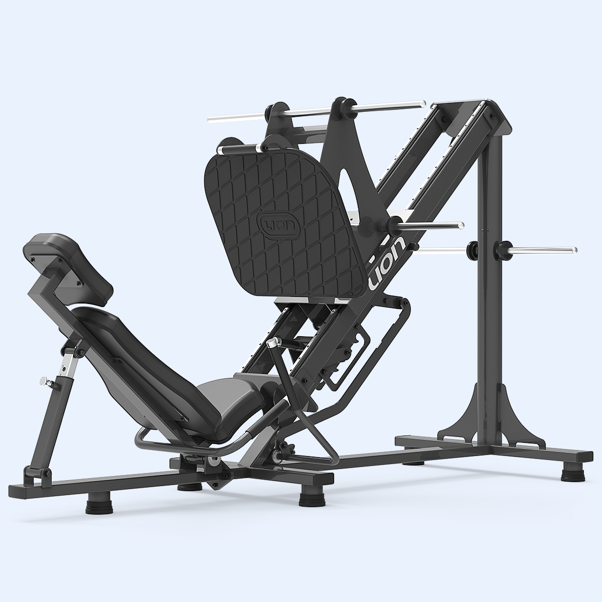 Atletas usando leg-press-45 em academia em São Paulo