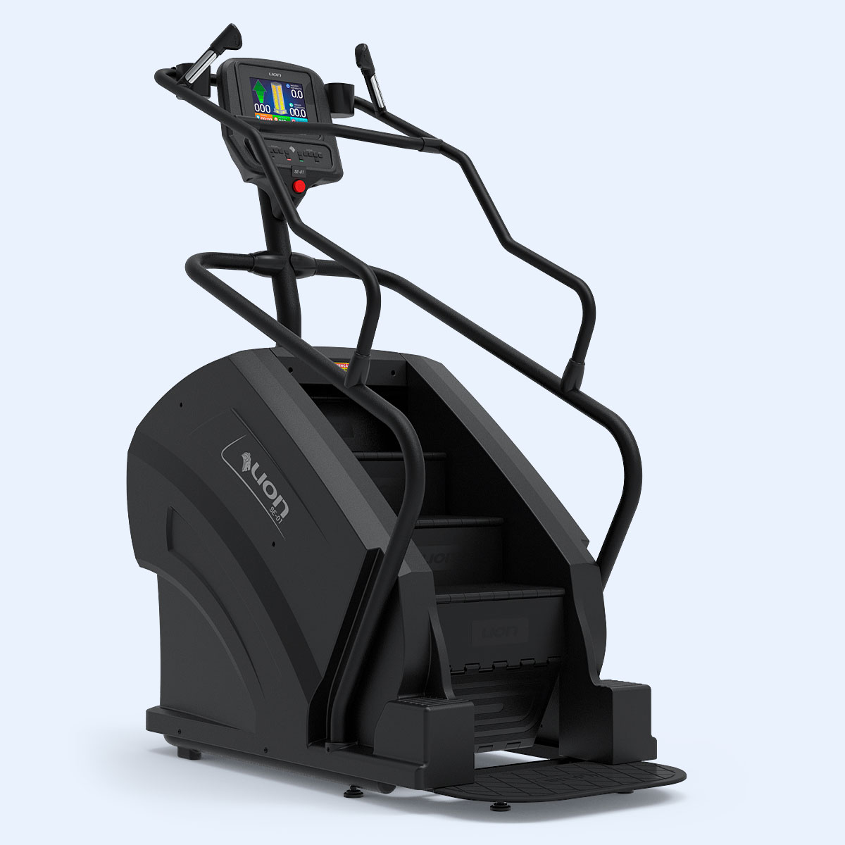 Exposição de equipamentos modernos para academia