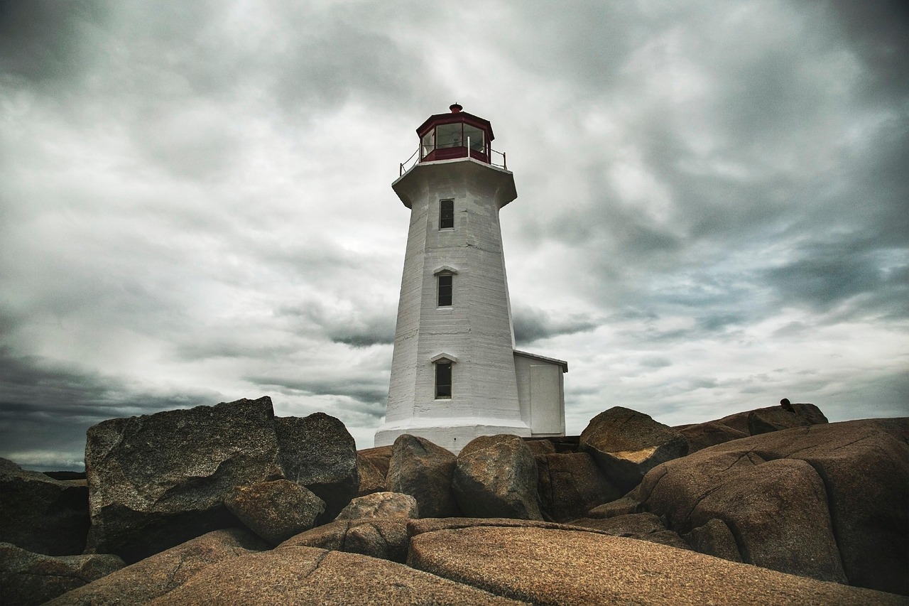 landscape, lighthouse, coast, coastline, seashore, shore, stones, rocks, tower, navigation, st margarets bay, peggys cove, peggys point lighthouse, nova scotia, canada, lighthouse, lighthouse, lighthouse, lighthouse, lighthouse