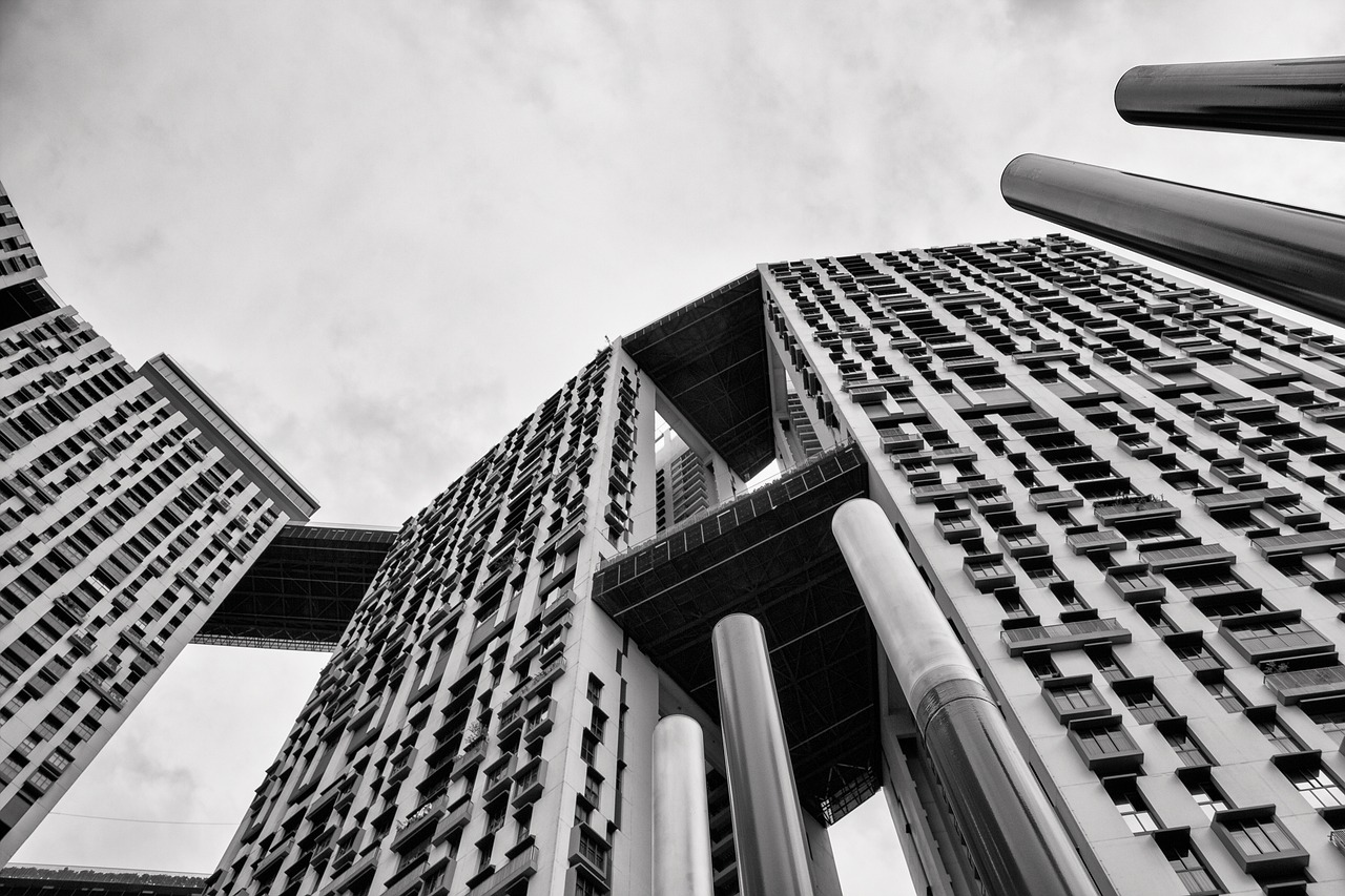 landscape, building, wide angle