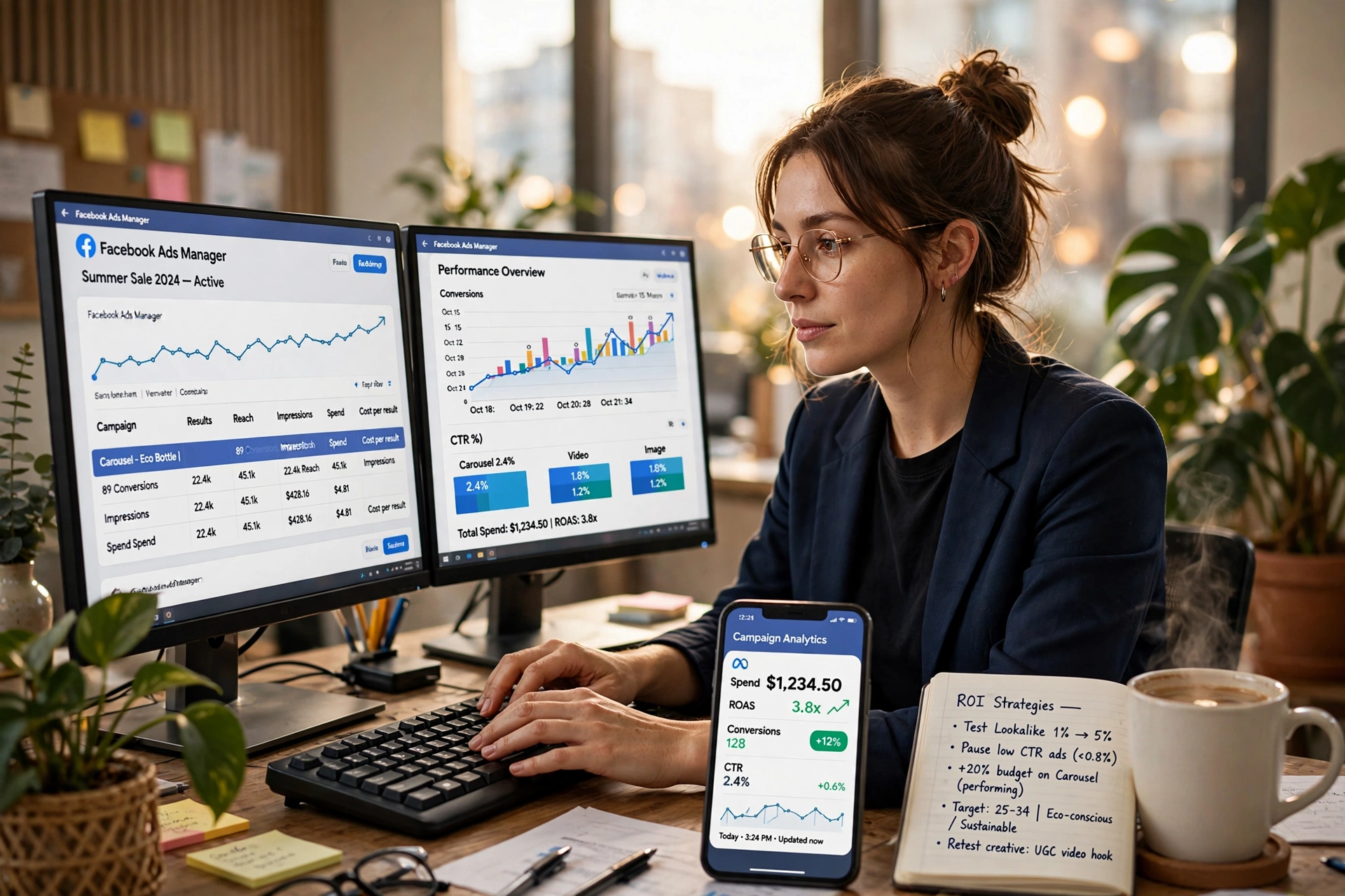 digital marketing ai estrat gias aumentar roi facebook
