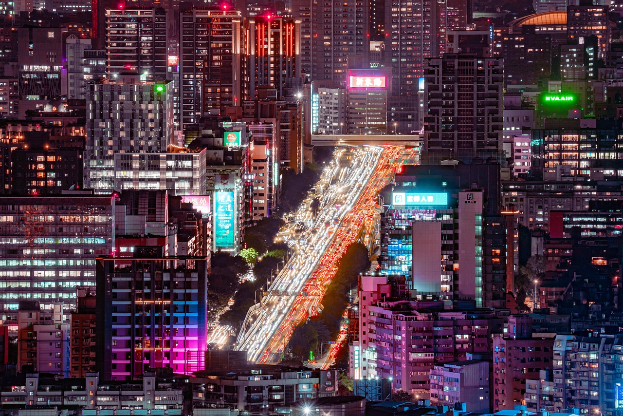 skyscraper, road, traffic, city, metropolis, cityscape, night, lighting, urban, cyberpunk, cyberpunk, cyberpunk, cyberpunk, cyberpunk, cyberpunk