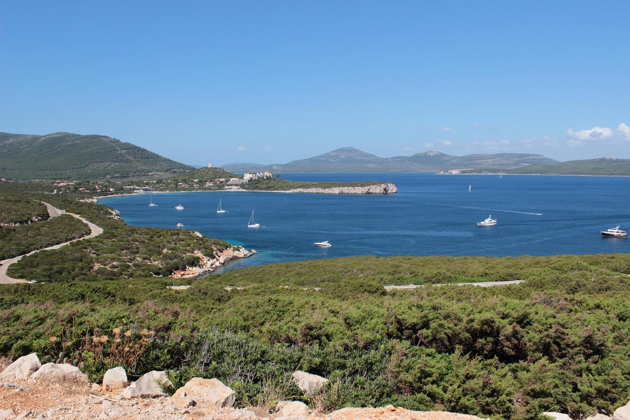 sardinia, gulf, porto conte, nature, sea
