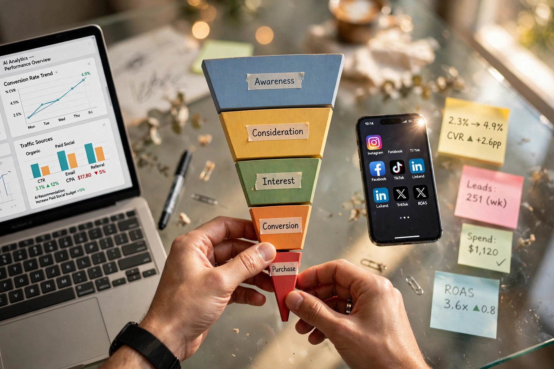 digital marketing ai etapas funil sales online
