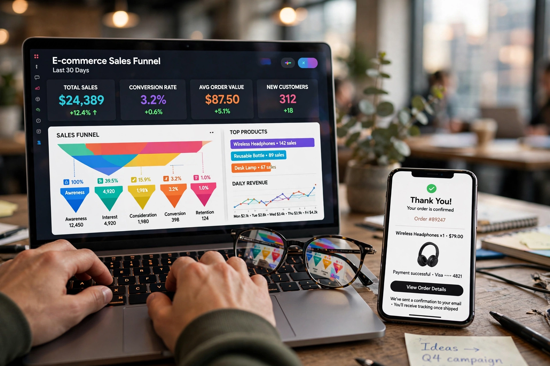 digital marketing ai funil sales commerce