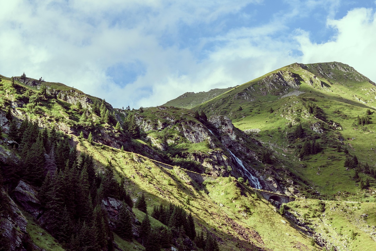 rom8nia, nature, rumania, mountain, road, mountains, carpathians
