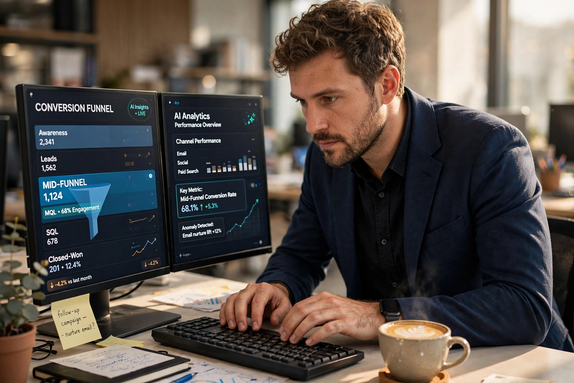 digital marketing ai meio funil sales