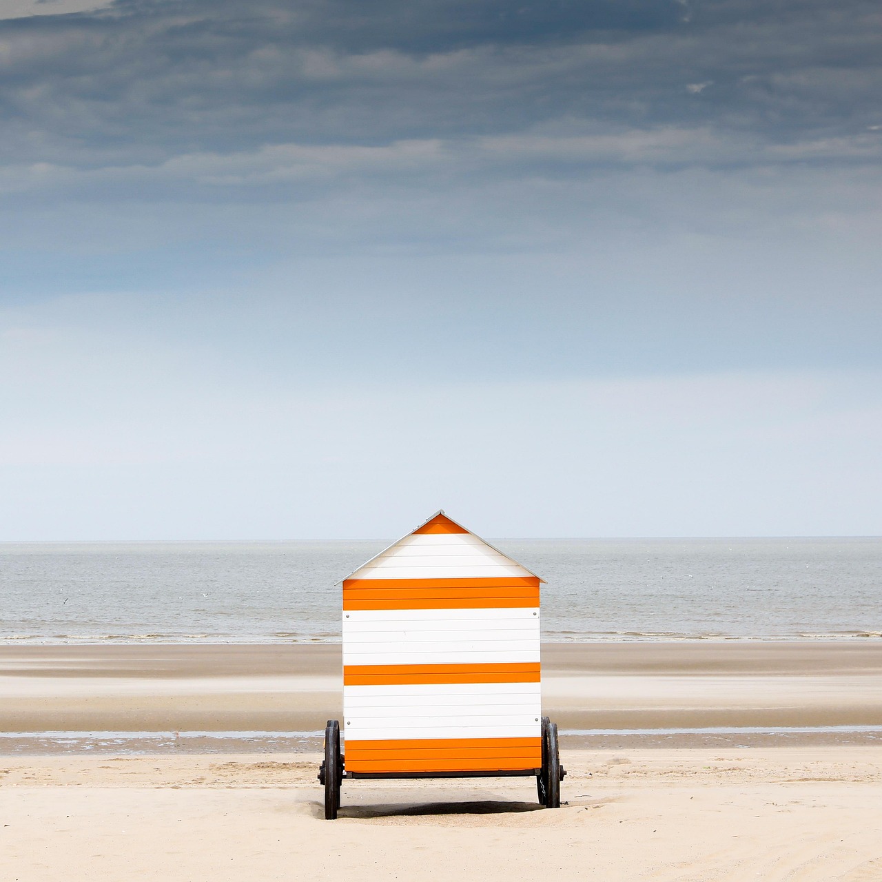 beach, sea, water, sand, landscape, vacations, kiosk, nature, minimal, gastronomy