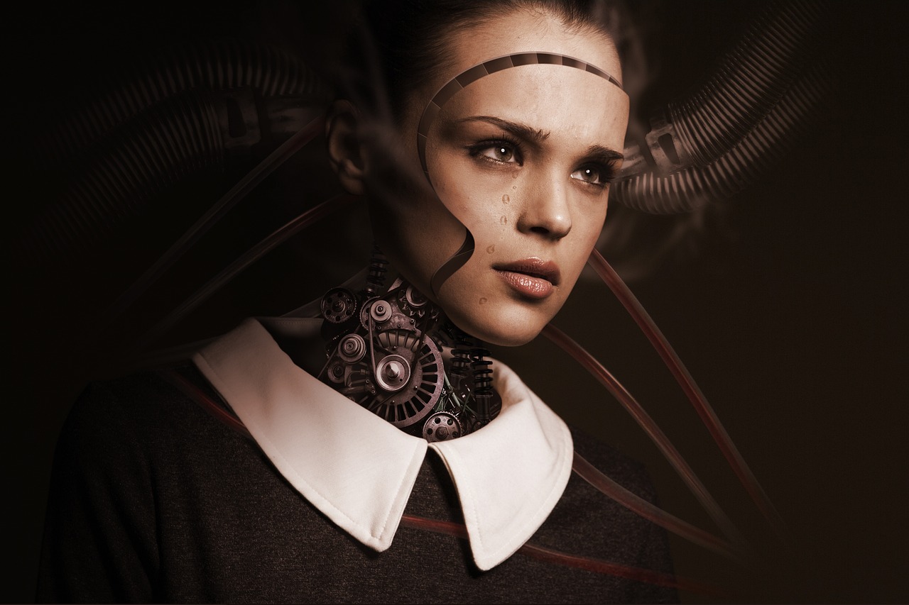 robot, woman, face, cry, sad, artificial intelligence, sad girl, future, machine, digital, technology, robotics, girl, human, android, circuit board, binary, connections, cyborg, digitization, science fiction, ai
