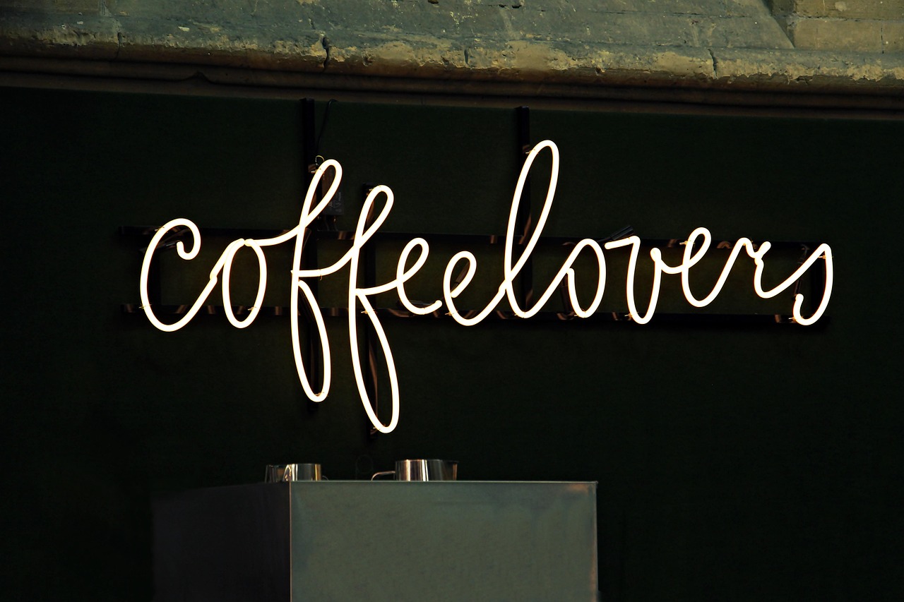 neon sign, coffee lovers, coffee, coffee shop, lettering, design, calligraphy, restaurant sign, advertising, coffee, coffee, coffee, coffee, coffee, coffee shop, coffee shop, coffee shop