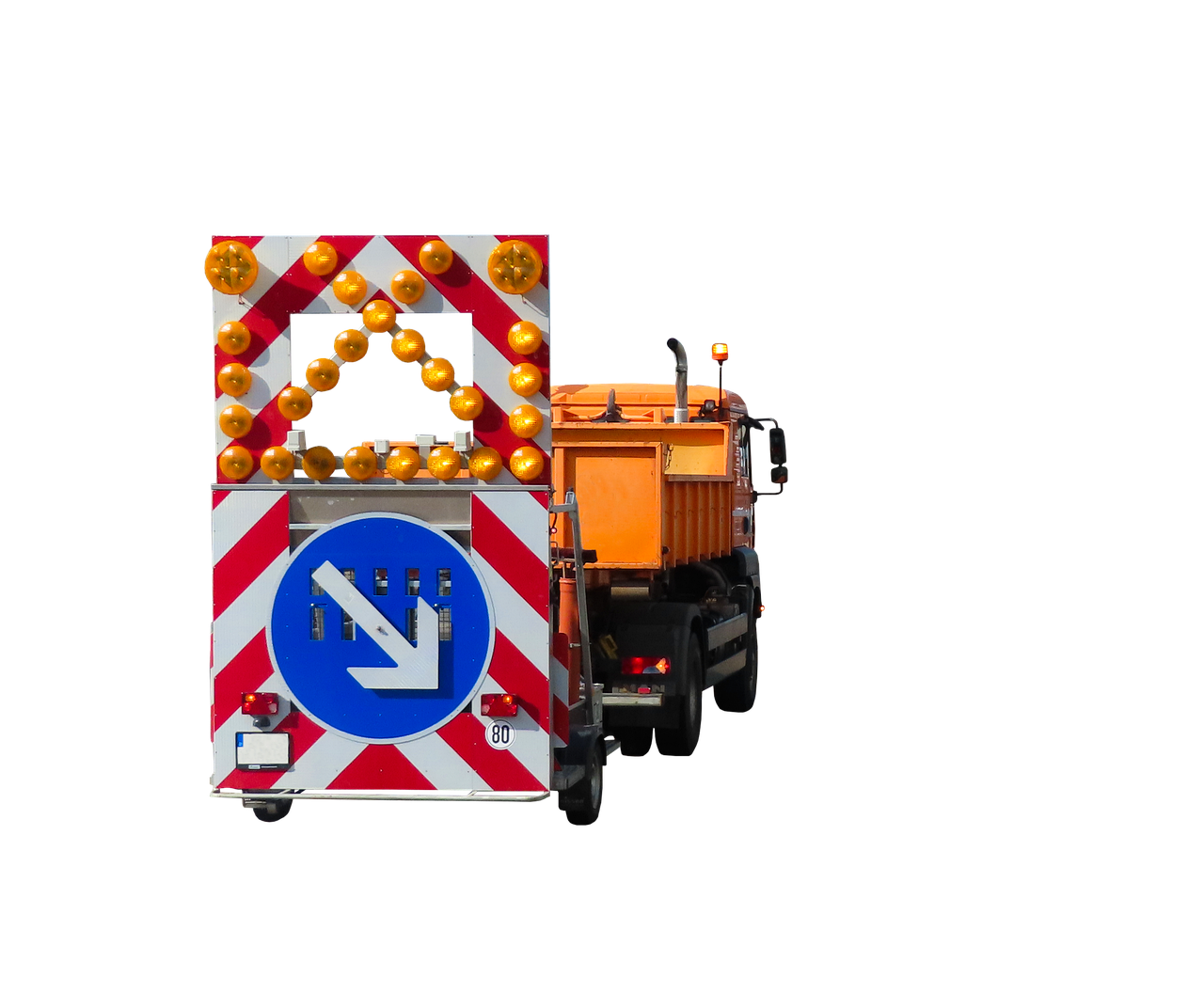 transport, traffic, highway, construction site, vehicle, danger, backup, arrow, warning, lighting, isolated, caution, construction site, backup, backup, backup, backup, backup, warning, warning, warning, caution