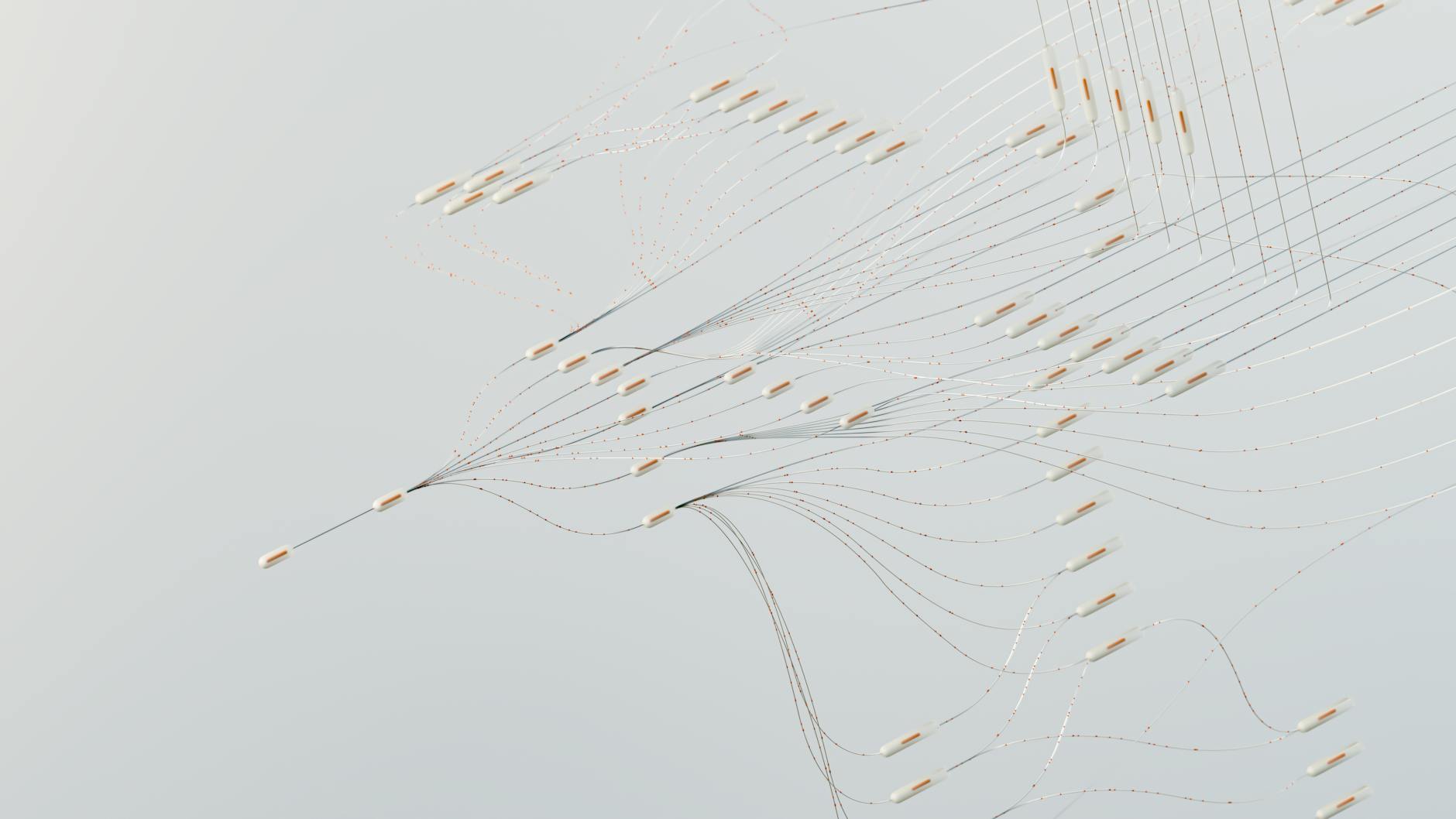 Painel futurista com análises de IA