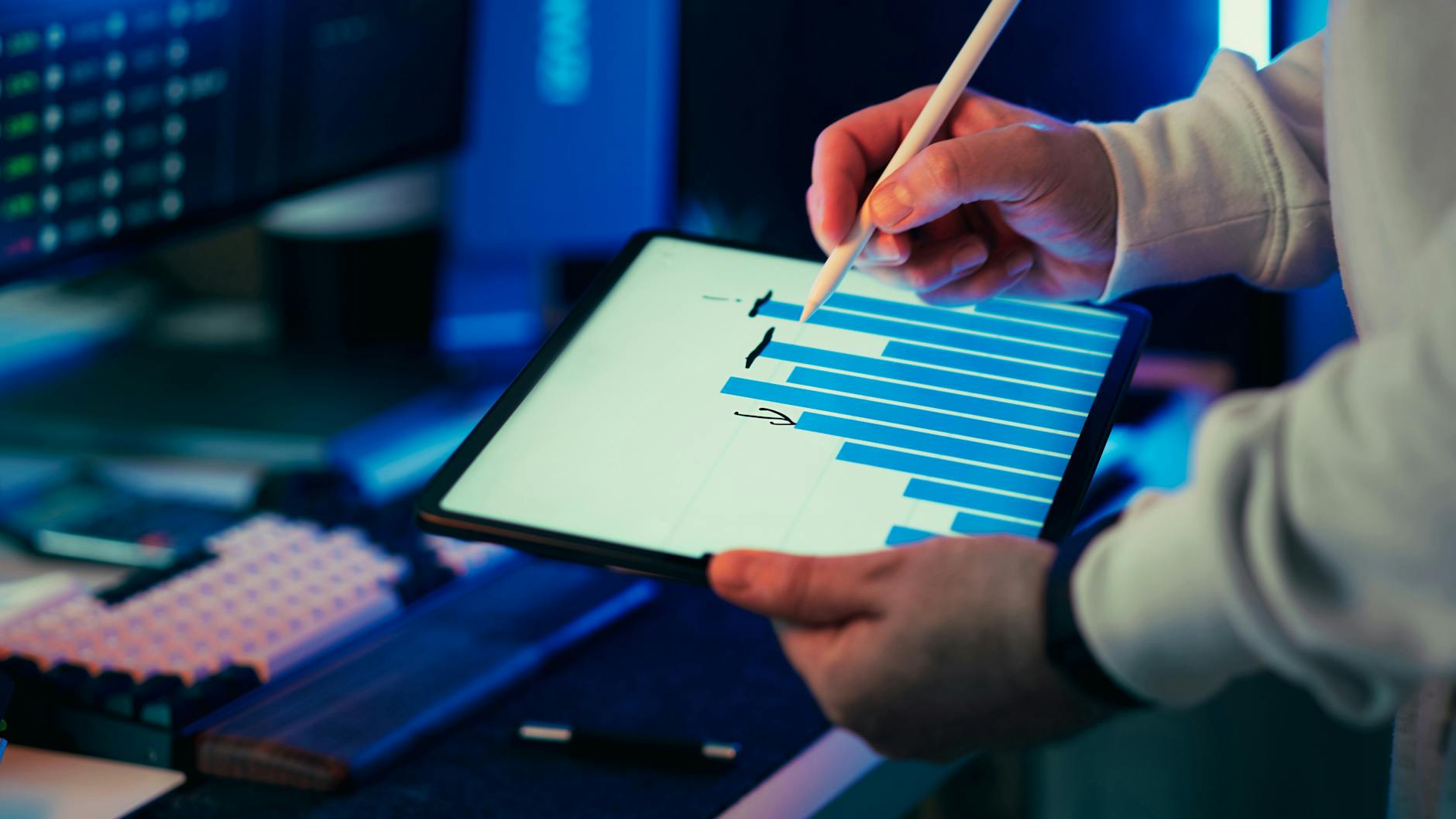 Painel de analytics de marketing digital