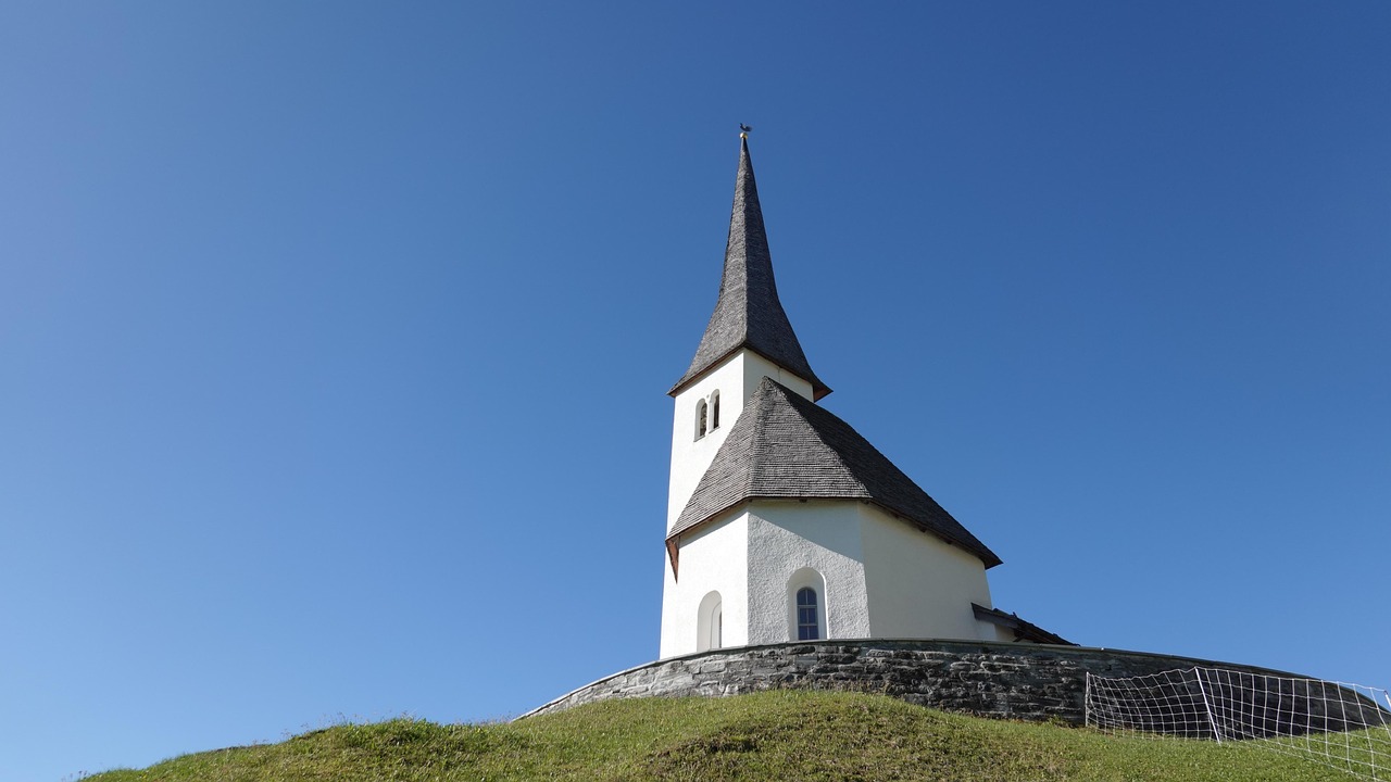church, graubünden, nature, religion, spring, church tower
