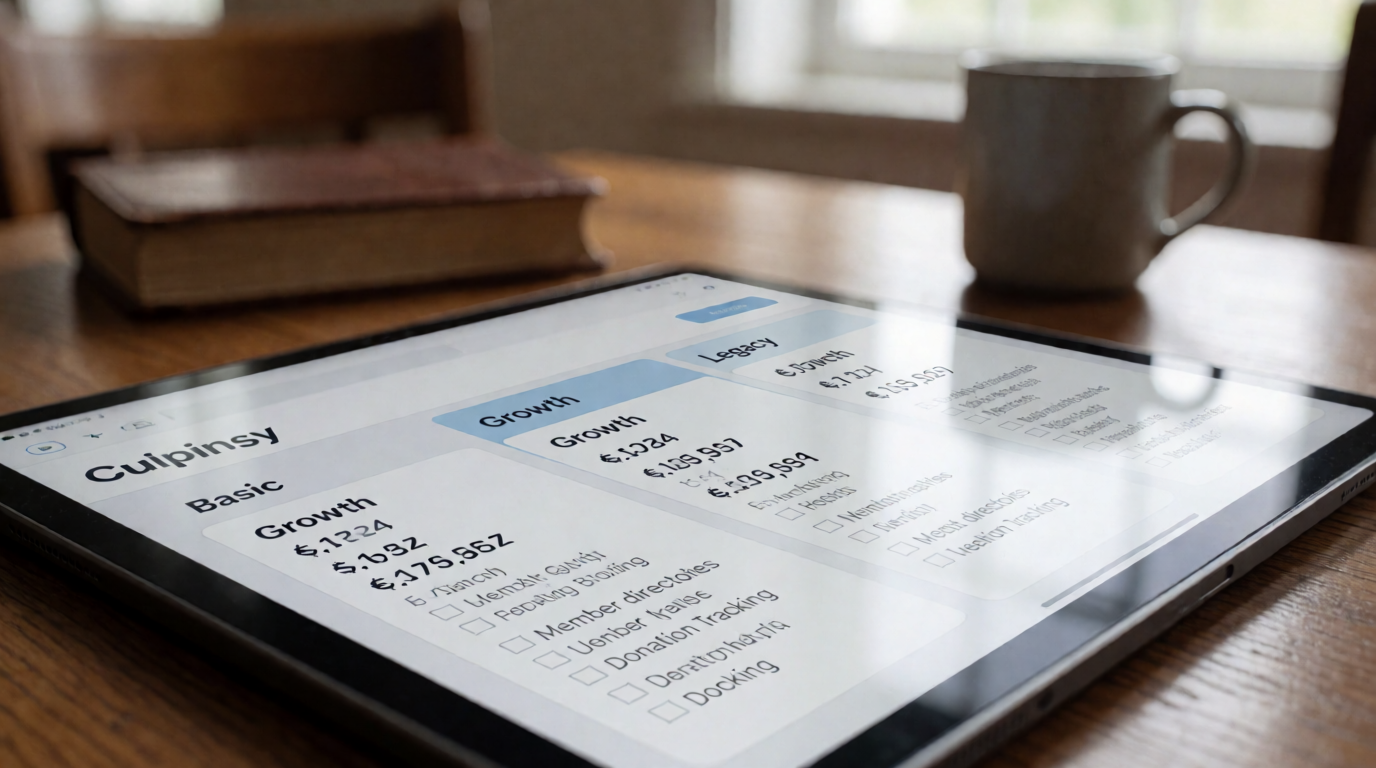 church pastor ministry management software pricing