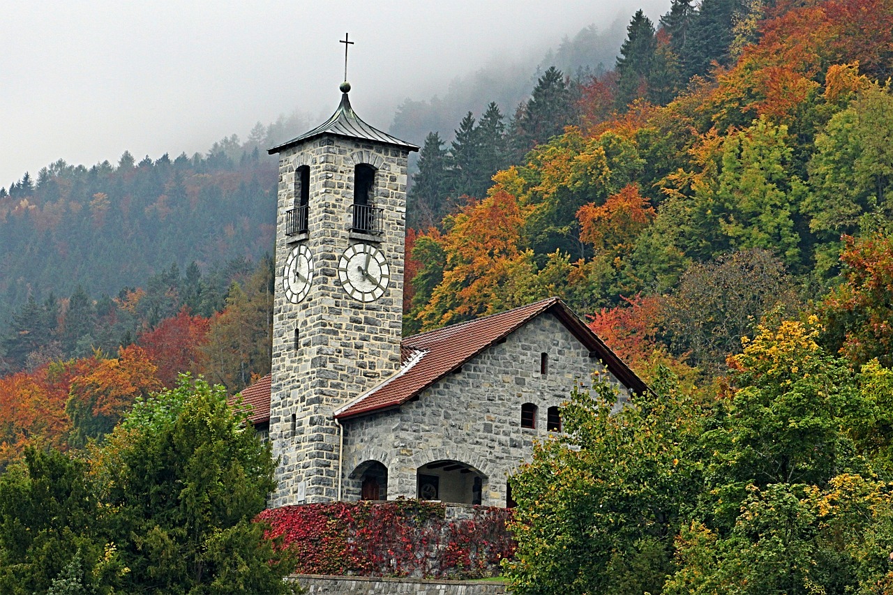 chapel, faith, christian, church, religion, god, cross, christianity, christ, symbol, jesus, jesus christ, christi, heaven, bible, pray, prayer, hope, grief, peace, peaceful, quiet, idyllic, mood, landscape, peaceful mood, idyll, nature, bell jar, fall, autumnal, worships, pastor