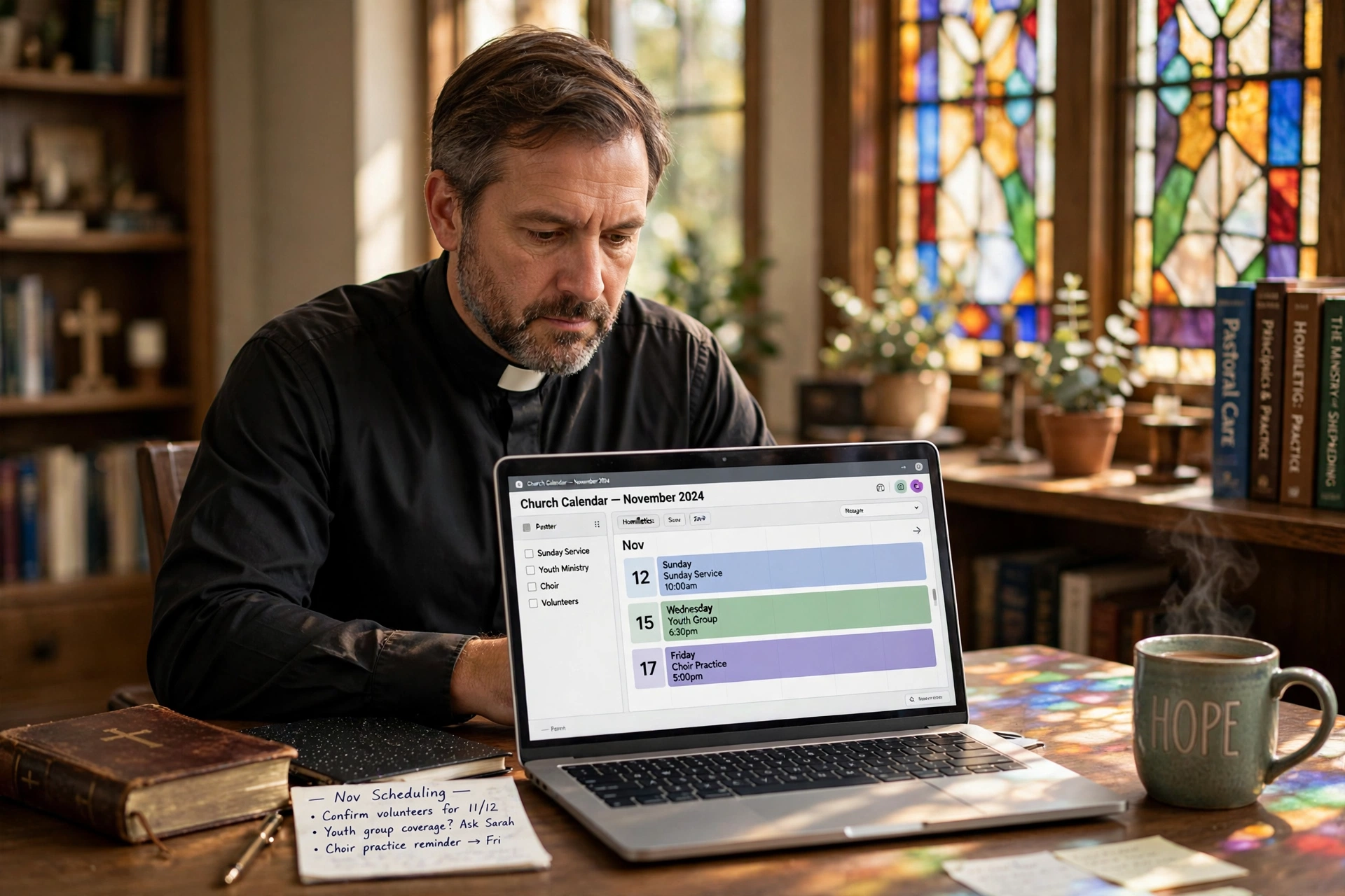 church pastor ministry choose scheduling software