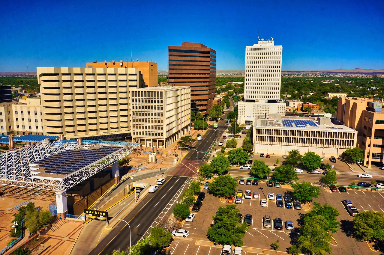 albuquerque, new mexico, air, aerial, buildings, sky rises, downtown, street, birds view, drone, hi rise, albuquerque, albuquerque, albuquerque, albuquerque, albuquerque