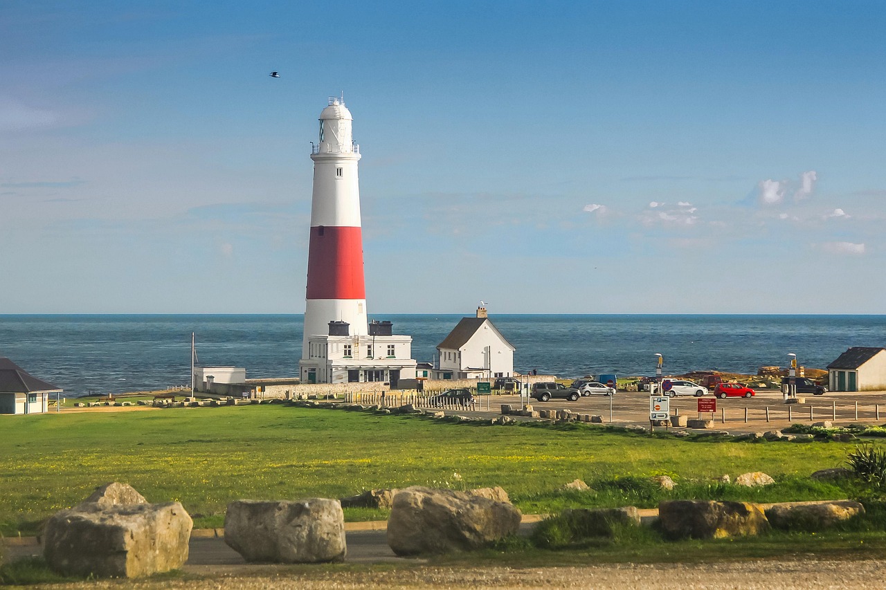portland bill, nature, ocean, lighthouse, england