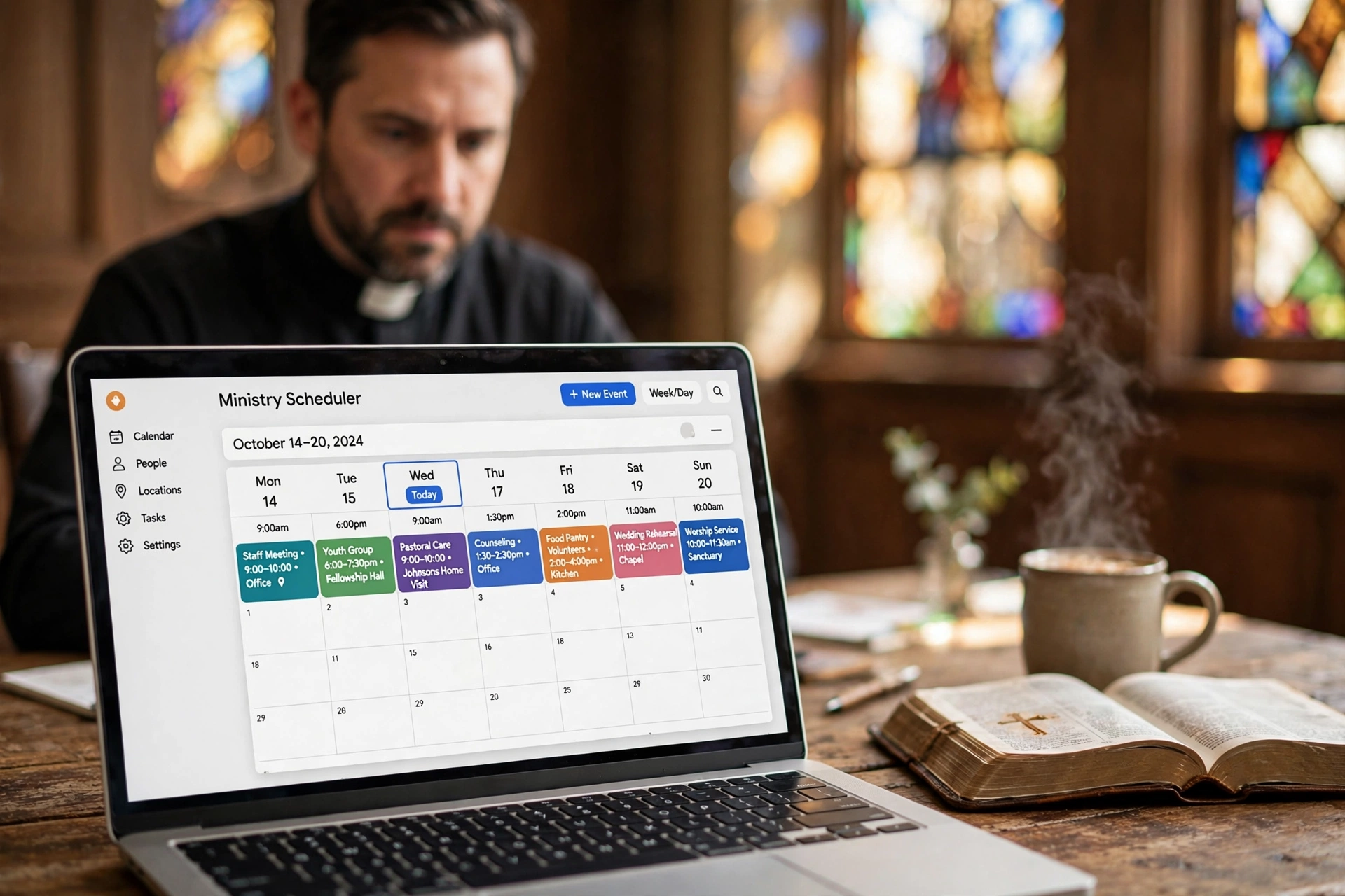 church pastor ministry scheduling software investment