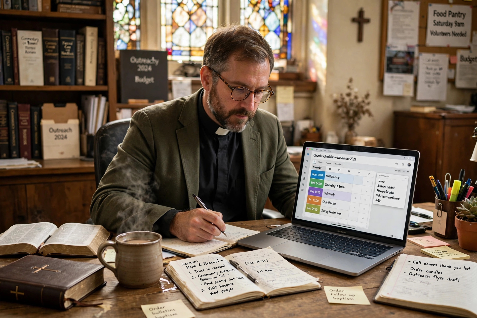 church pastor ministry types scheduling software