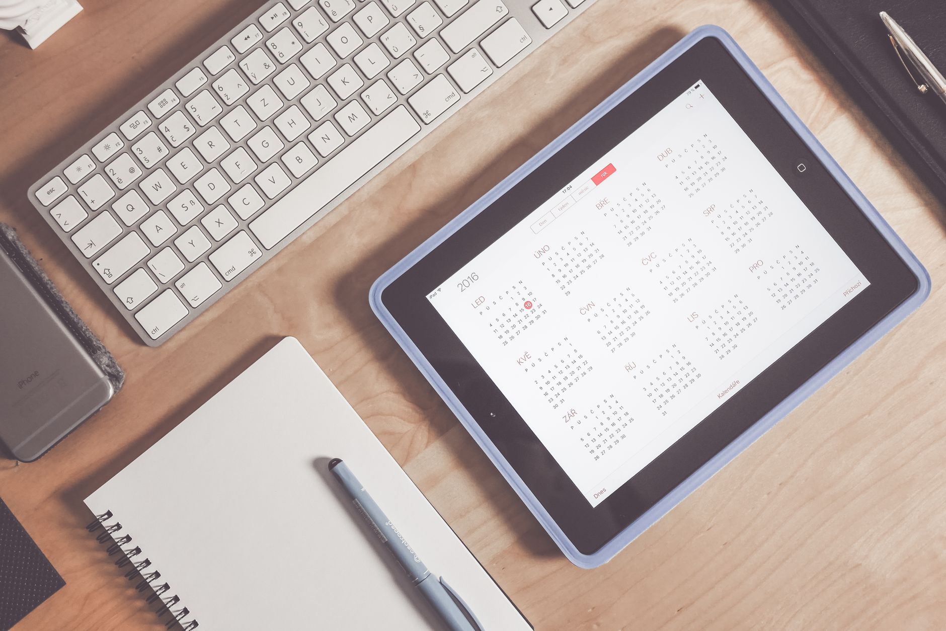 Pastoral counseling scheduling calendar on a digital screen in Denver church