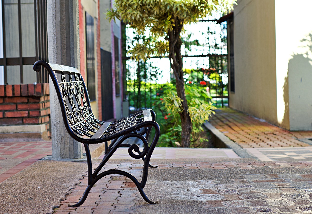 chair, steel, loneliness, home, real estate, chairs, sidewalk, furniture