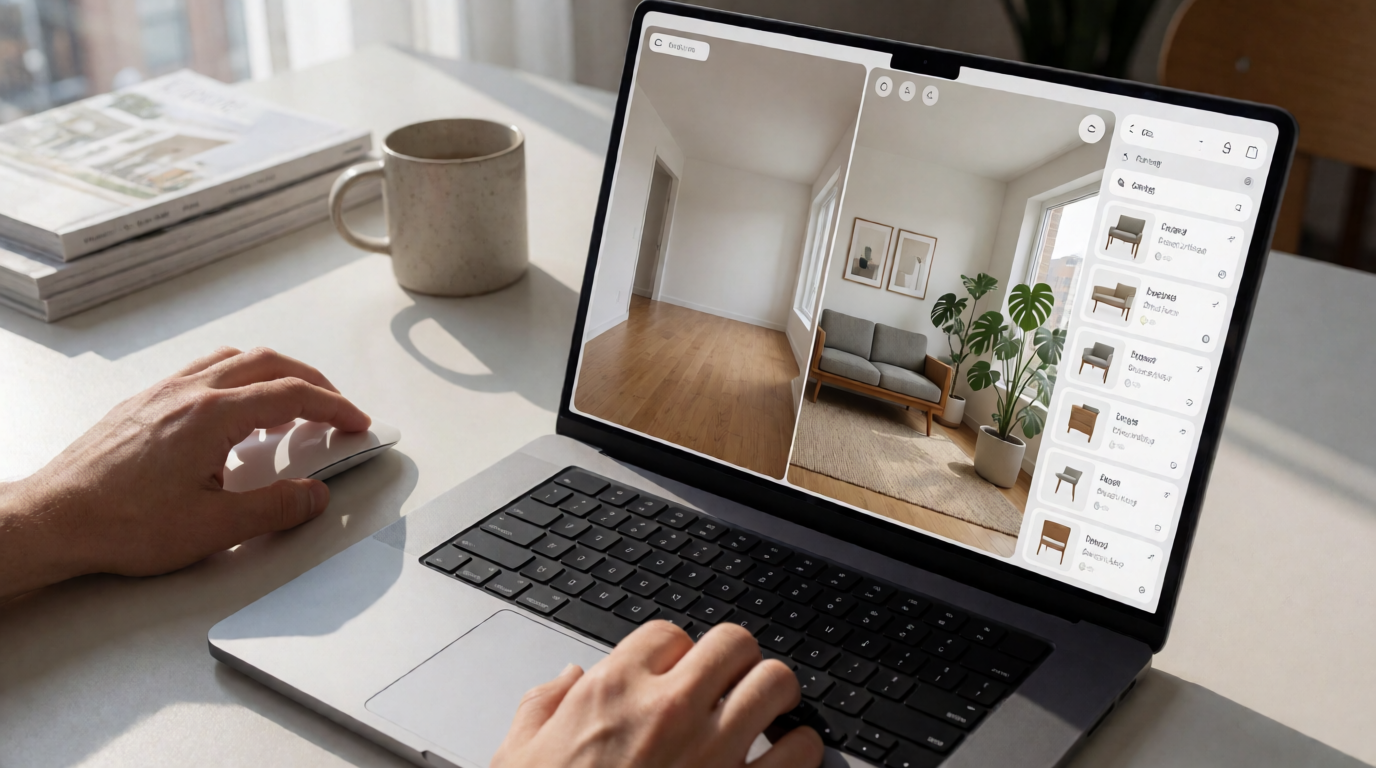 use virtual staging software