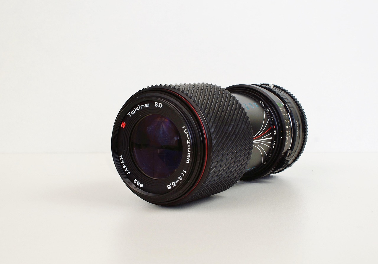 lens, wide angle, tokina, taking photos, old, camera, photo camera, objective, analog, slr, old camera, photography