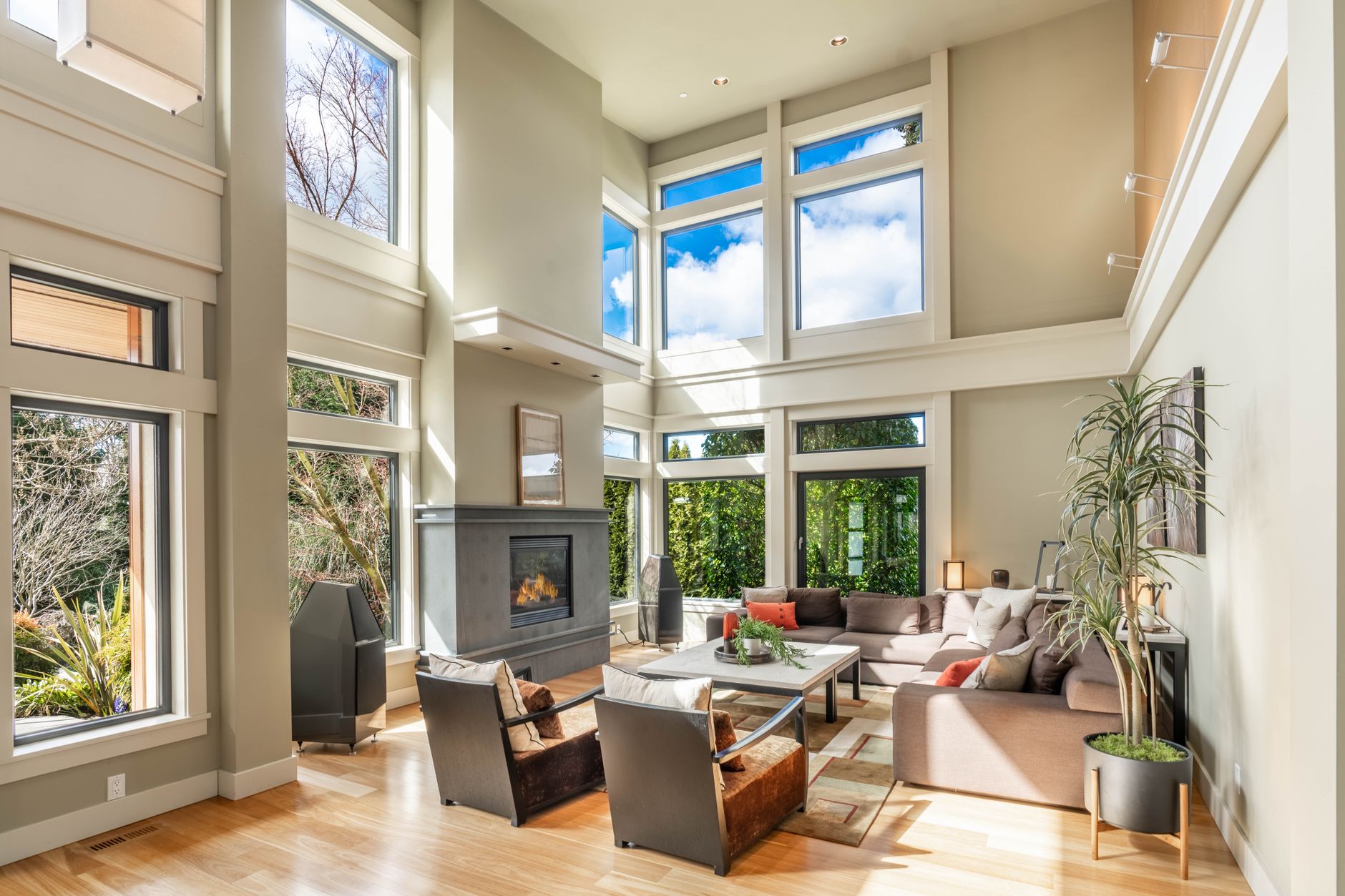 Professional using AI software to enhance property photos