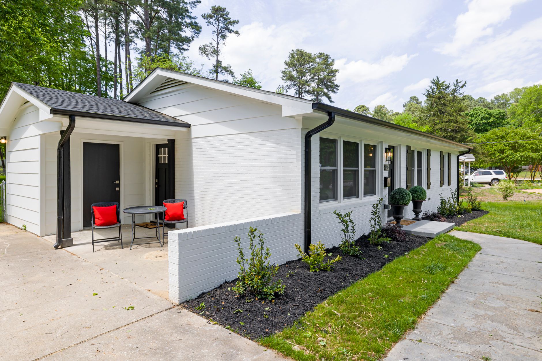 Before and after real estate photo enhancement