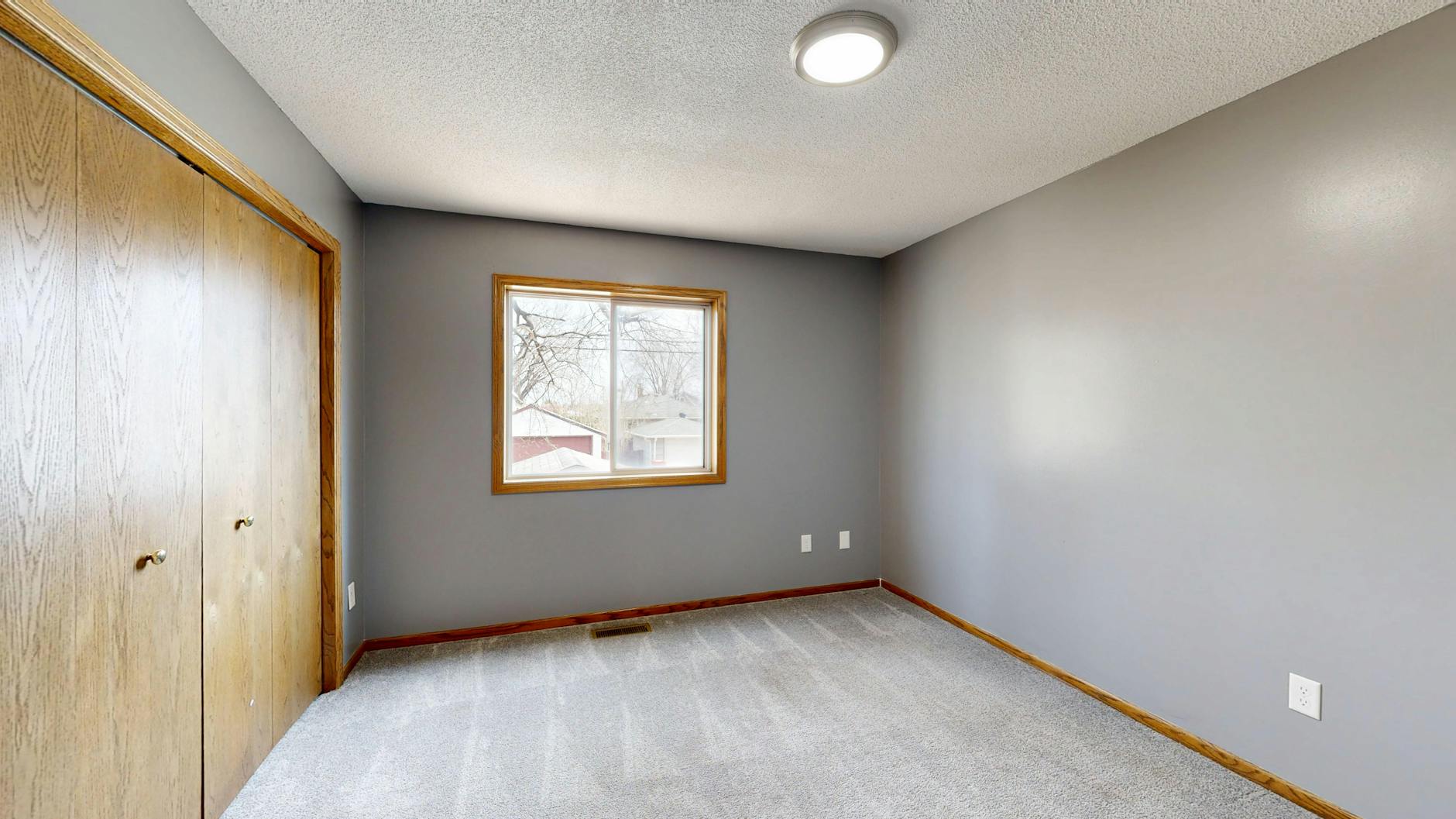 Before and after comparison of real estate photo enhancement showing lighting and staging improvements
