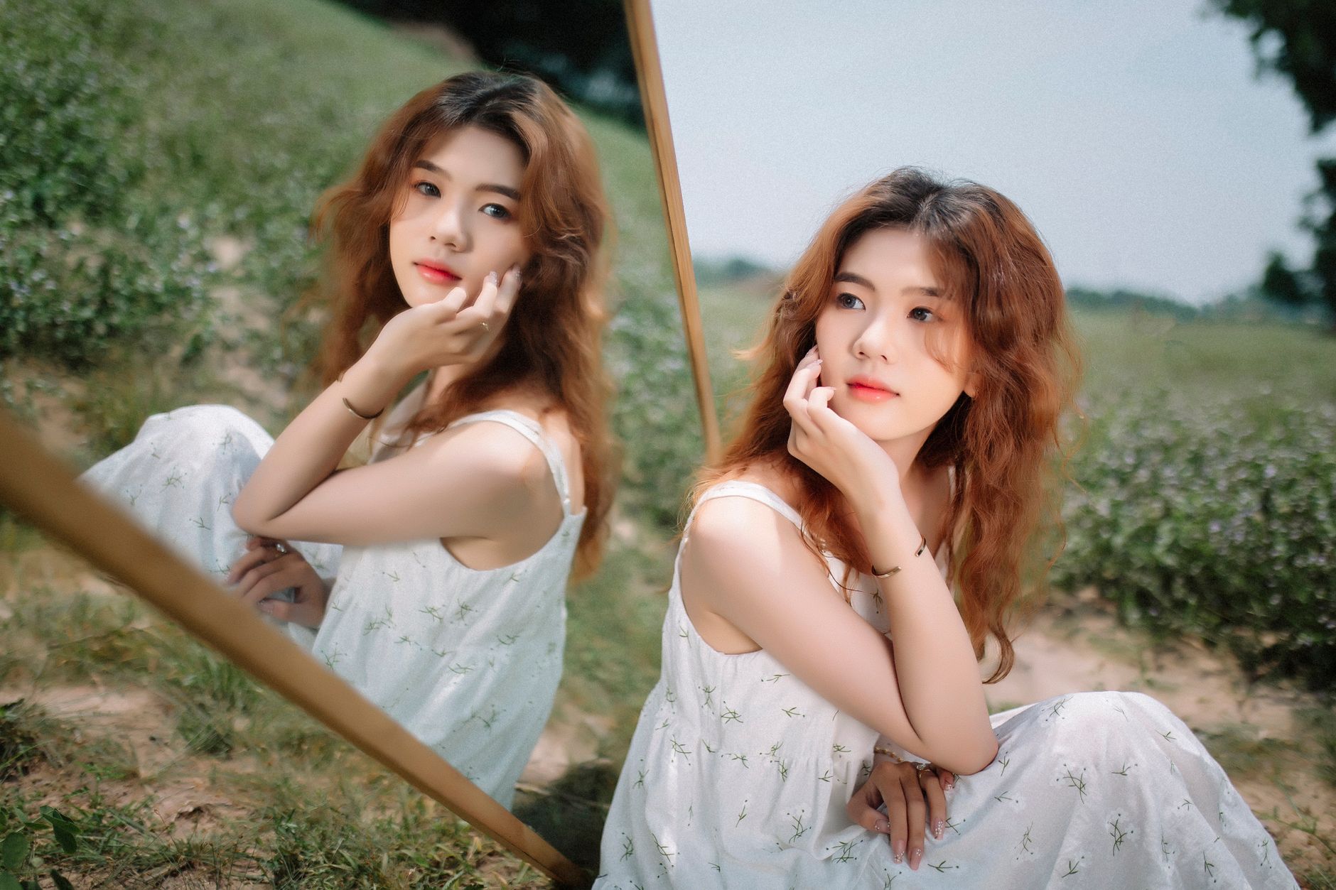 Side-by-side comparison of raw photo versus AI-enhanced image