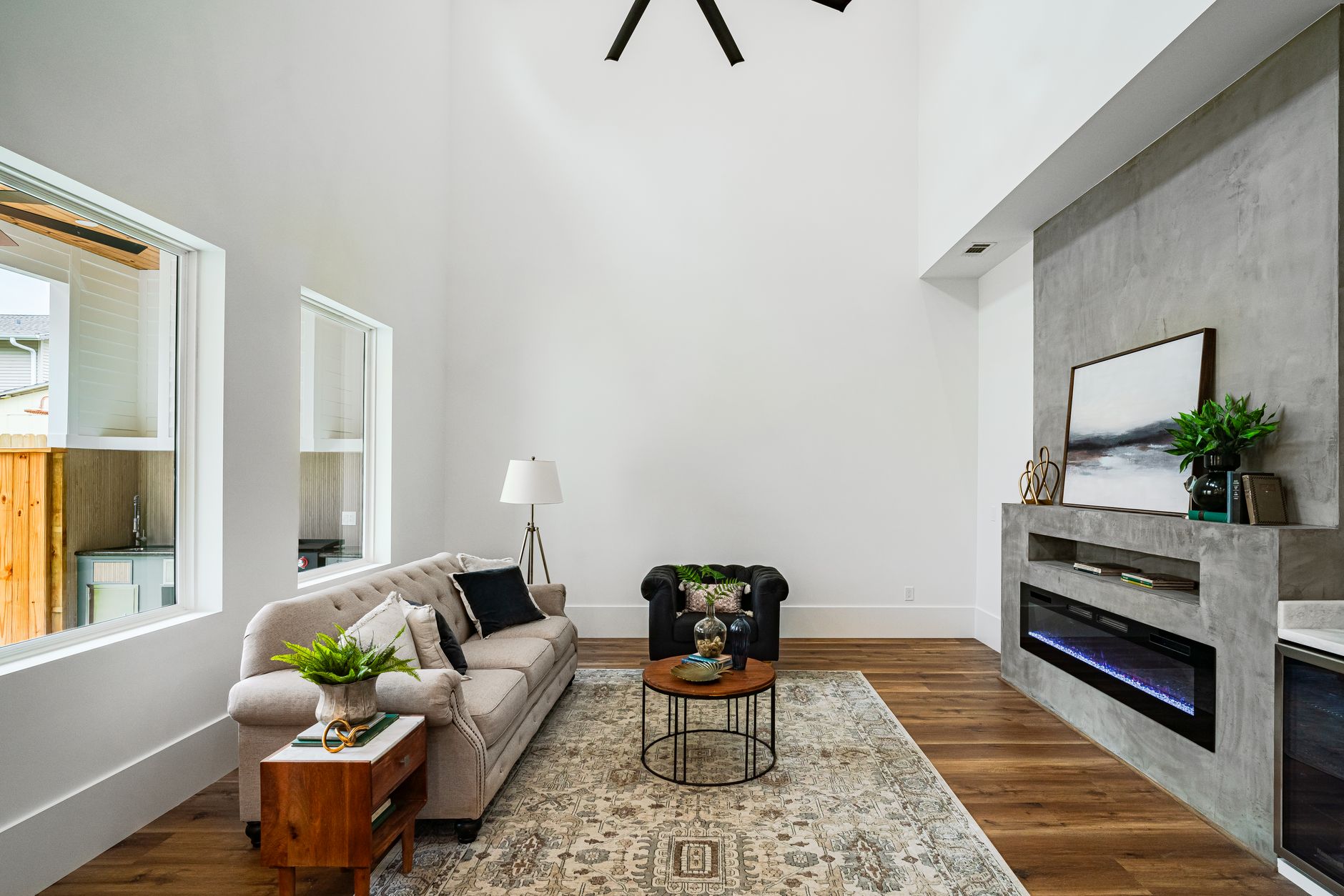 Luxury home in Tucson's Catalina Foothills with AI twilight virtual staging