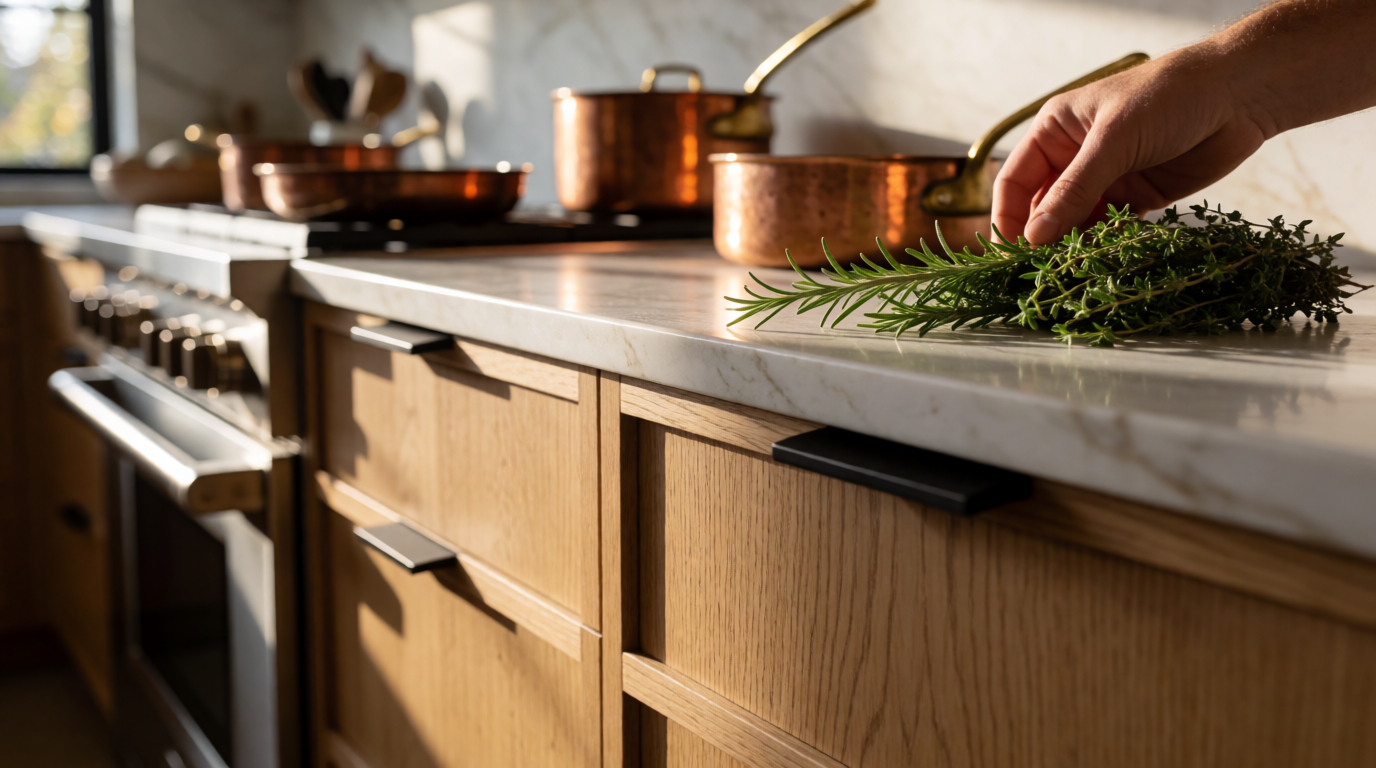 Cozinha planejada com design contemporâneo em Duque de Caxias