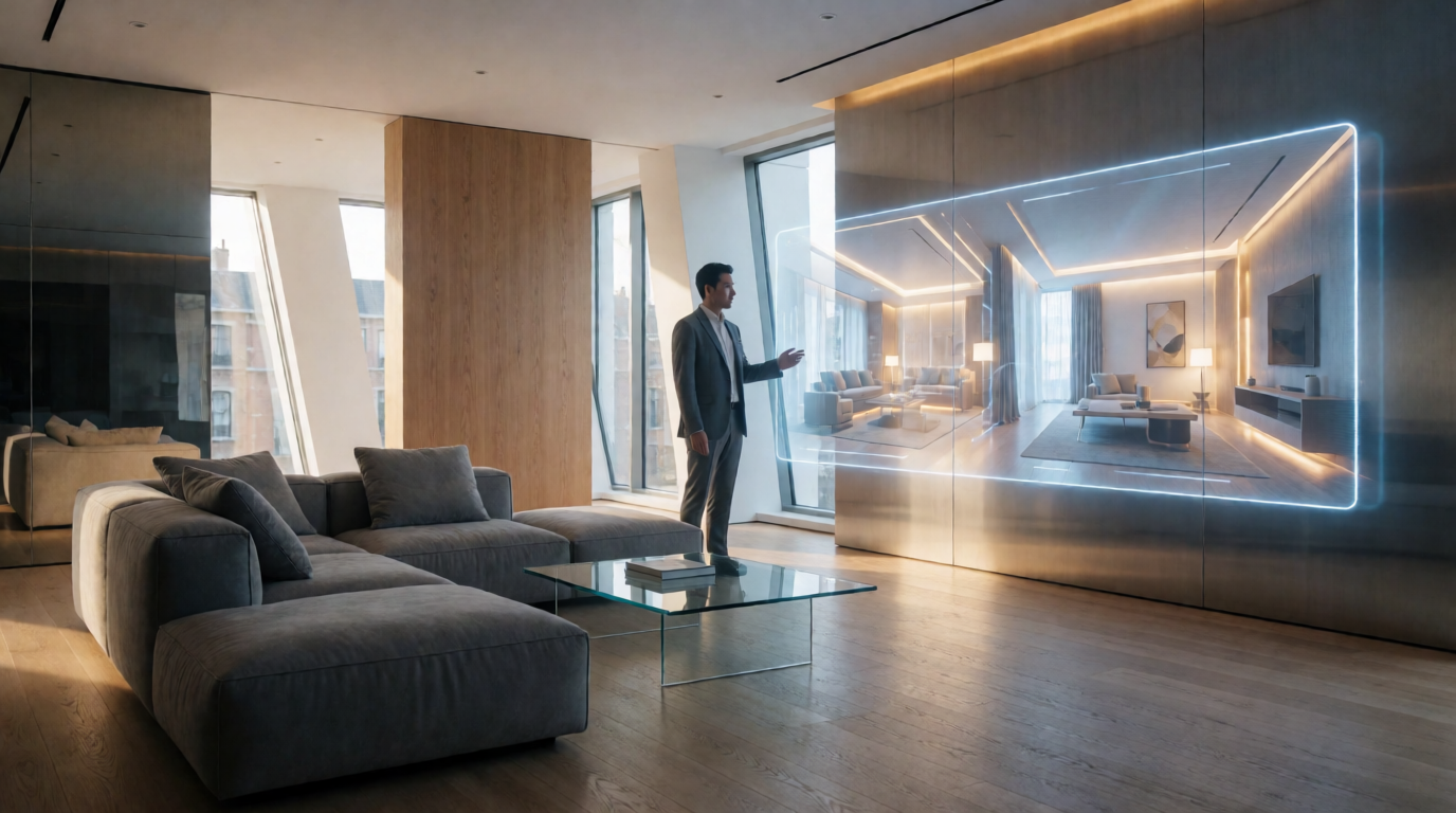 luxury apartment interior design 3D