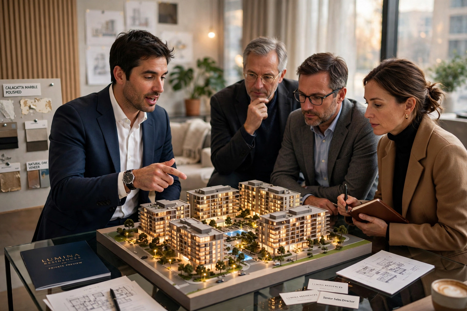 3D architectural model touchscreen display
