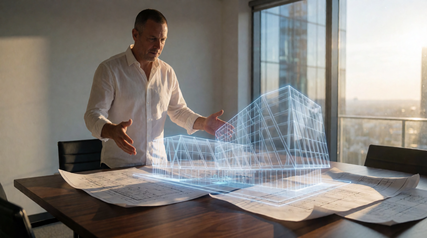 3D architectural model touchscreen display